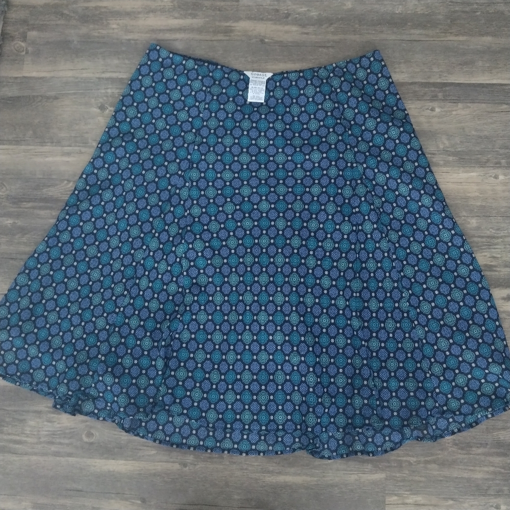 George Lined Midi Skirt